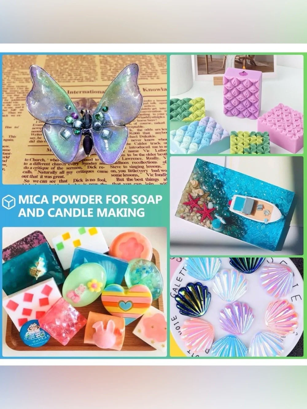 Mica Powder Set — Multi-Color 24-Color Kit - Picture 3 of 5